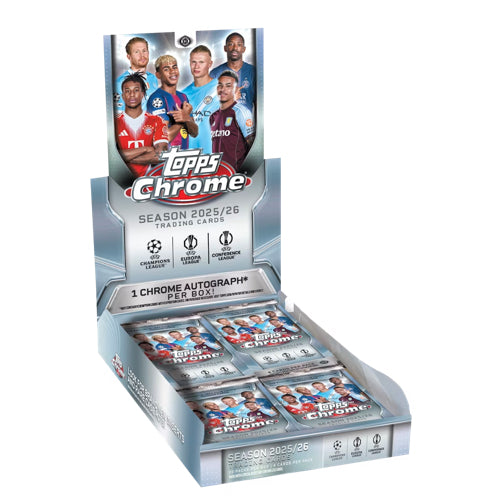 2025-26 Topps UEFA Club Competitions Chrome Fanatics Fest NYC Soccer Hobby Box