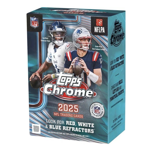 2025 Topps Chrome Football Blaster Box