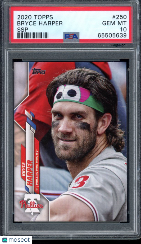 2020 Topps Bryce Harper SSP #250 PSA 10
