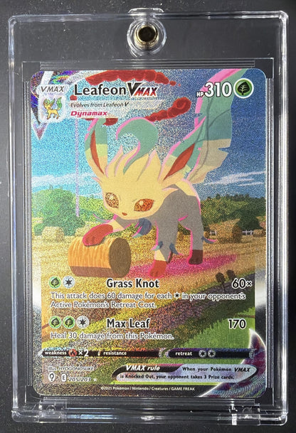 2021 Pokemon Sword & Shield Evolving Skies Leafeon VMAX #205/203