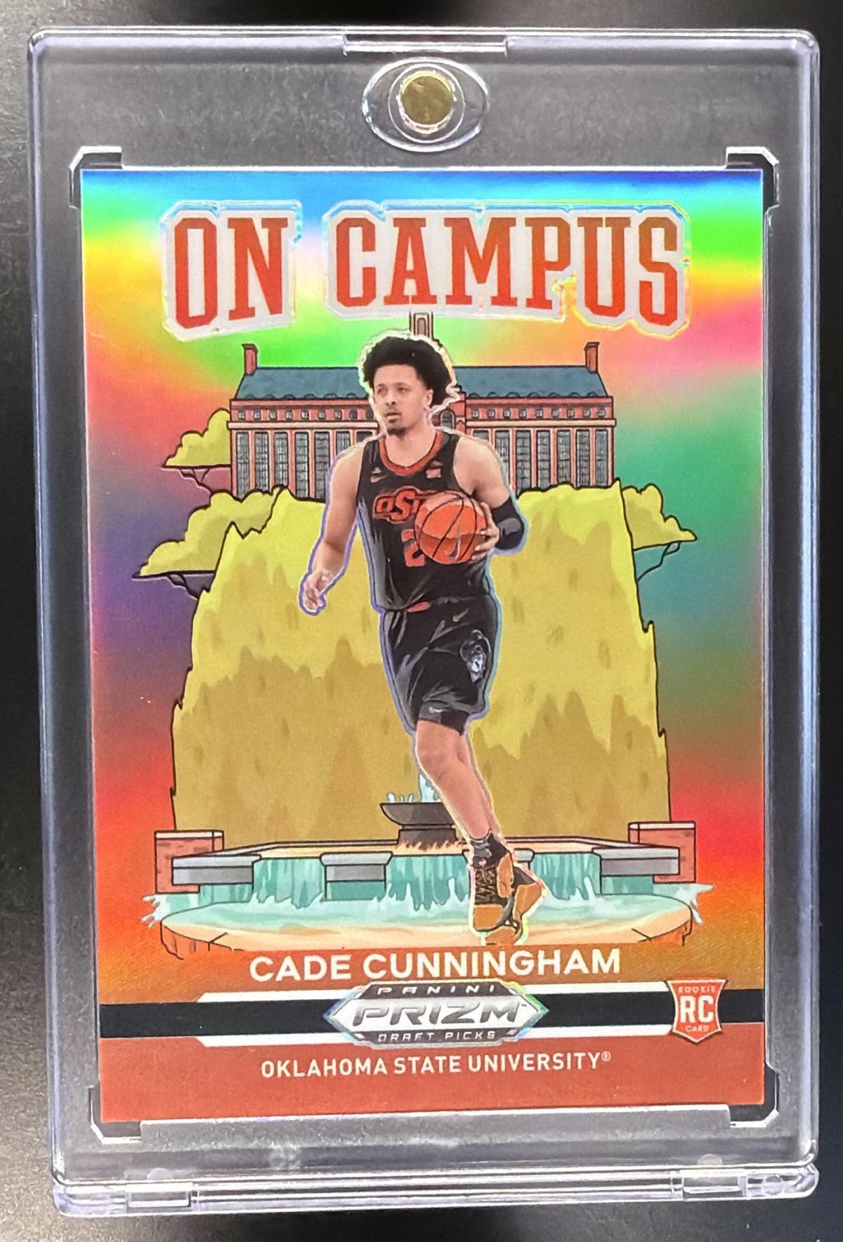 2021-22 Panini Prizm Draft Picks Cade Cunningham #1 On Campus