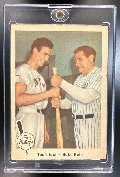 1959 Fleer Ted Williams Ted's Idol - Babe Ruth #2