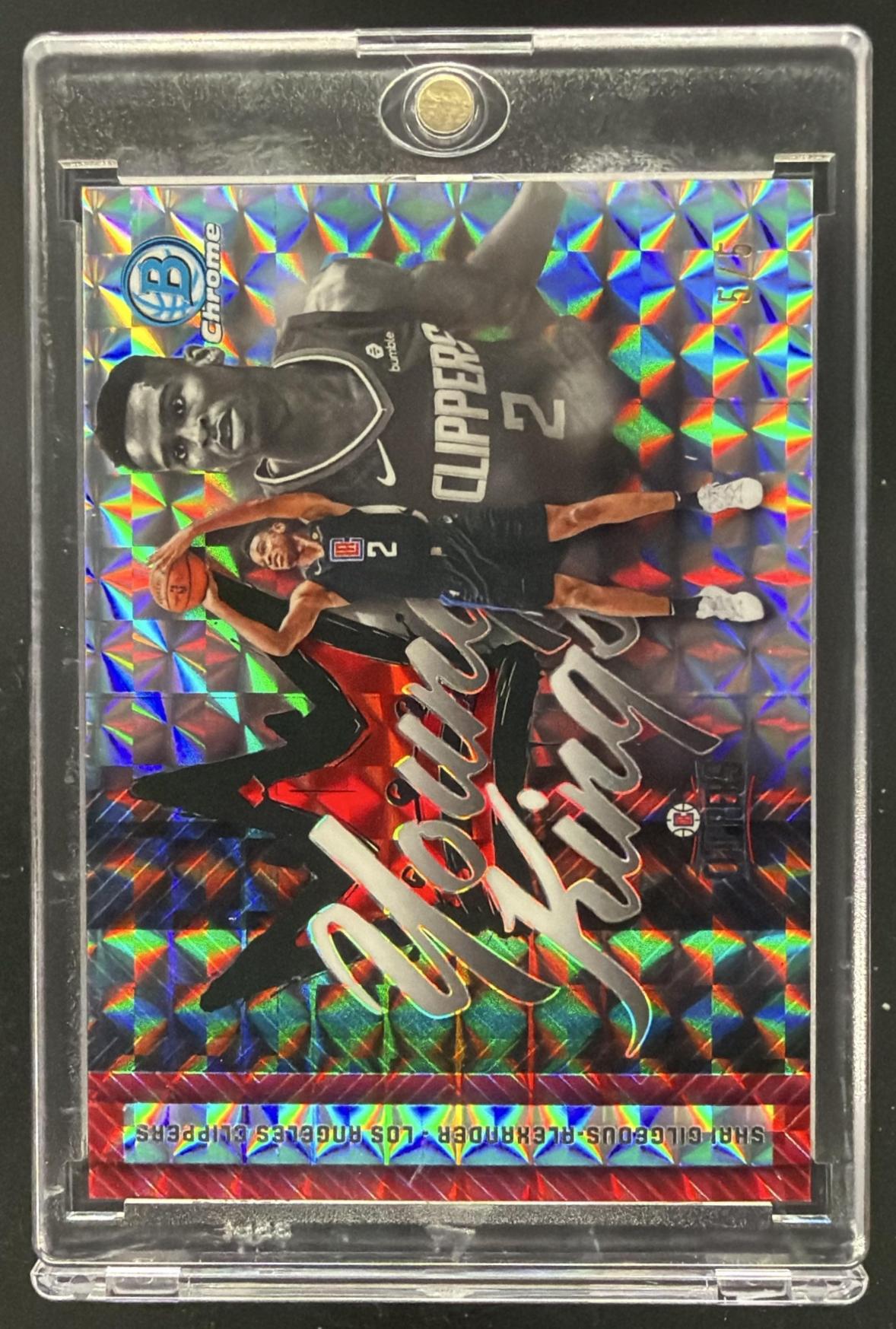2025 Bowman Shai Gilgeous-Alexander #YK-1 Chrome Young Kings Red Refractor /5