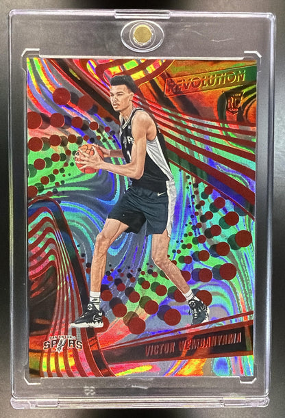 2023-24 Panini Revolution Victor Wembanyama #104 Red Swirl 45/199 RC