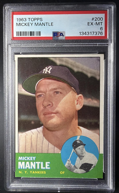 1963 Topps Mickey Mantle #200 PSA 6