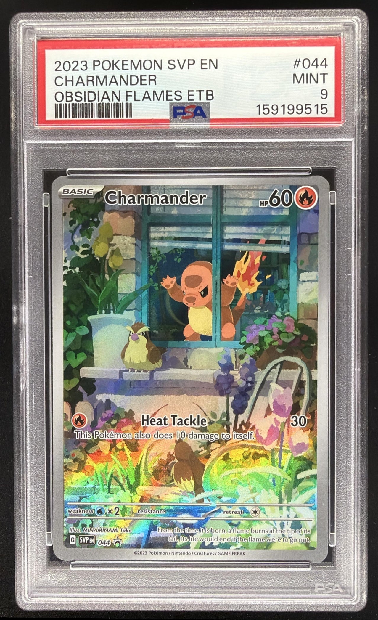2023-25 Pokemon SV Black Star Promos Charmander #044 2023 PSA 9