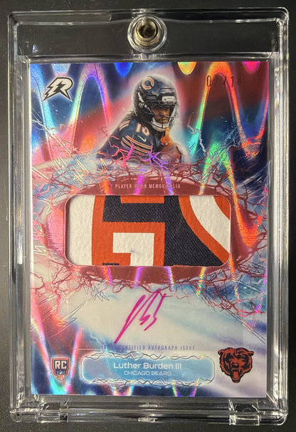 2025 Topps Resurgence Luther Burden III #RRA-LB Rookie Auto Pink Power Surge Refractor /10 RC