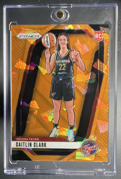 2024 Panini WNBA Prizm Caitlin Clark #145 Orange Ice RC