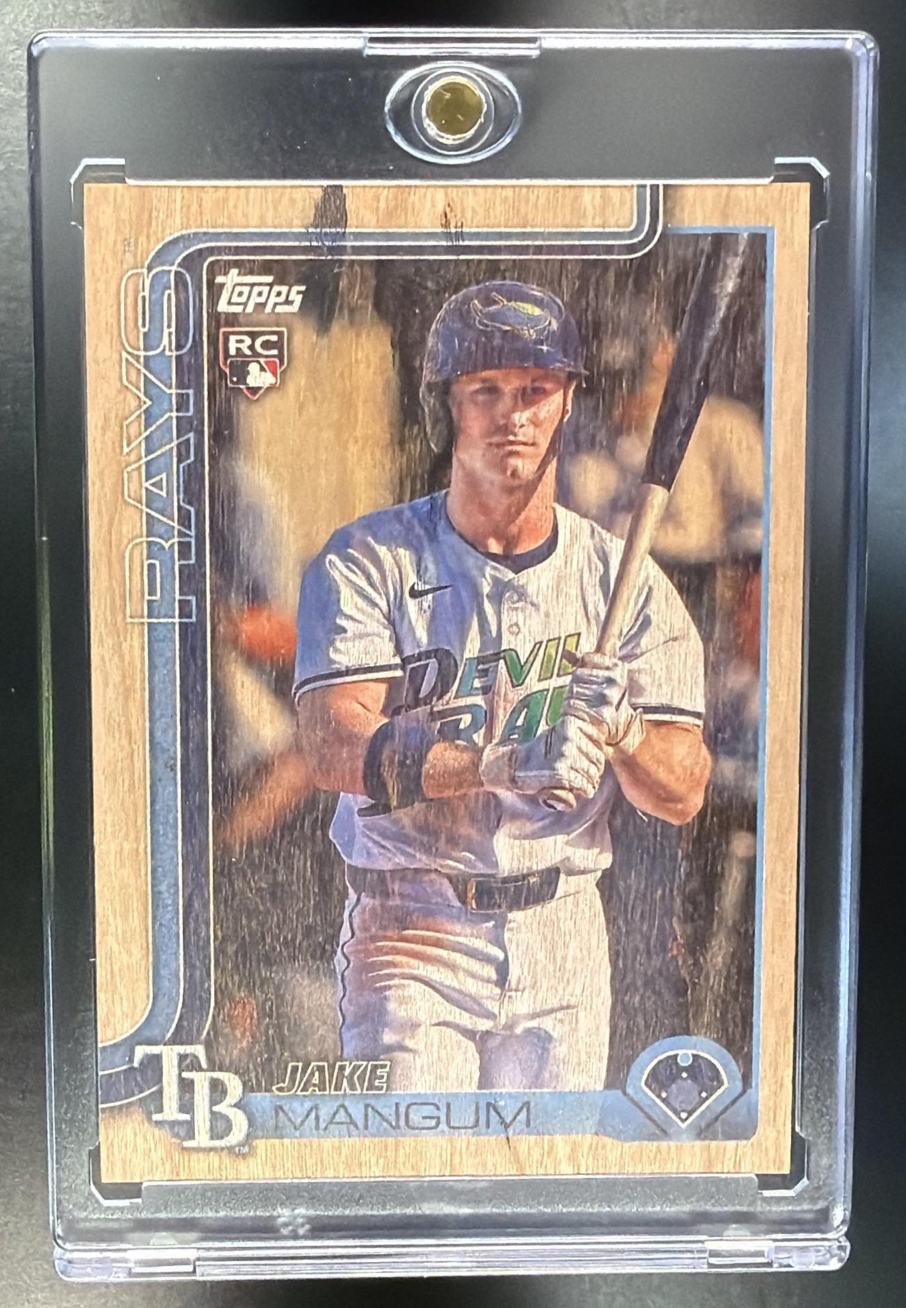 2025 Topps Update Jake Mangum #US306 Wood 14/25 RC