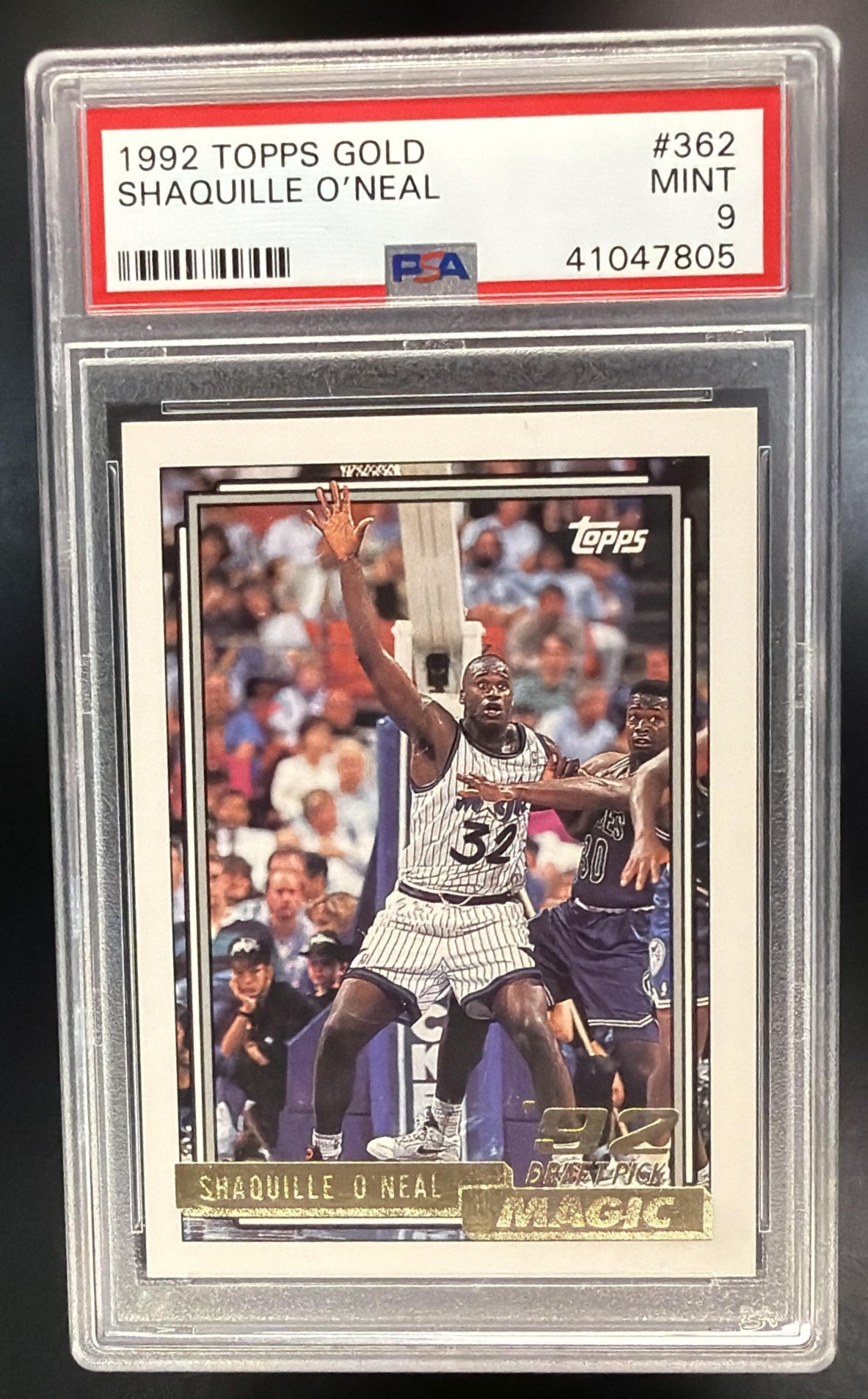 1992-93 Topps Shaquille O'Neal #362 Gold RC PSA 9