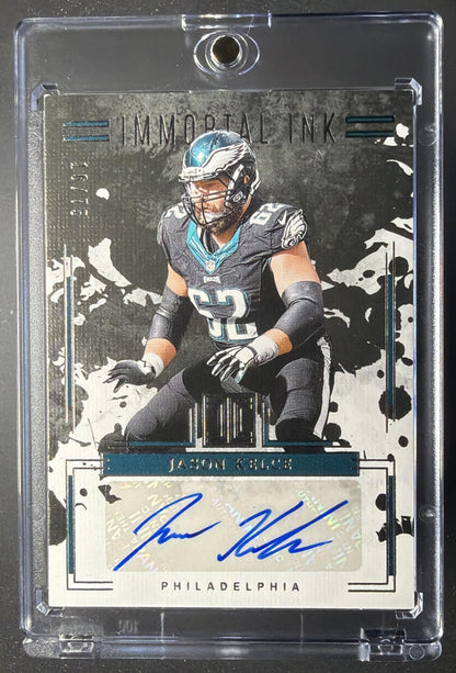 2025 Panini Impeccable Jason Kelce #II-JKE Immortal Ink /75 Auto