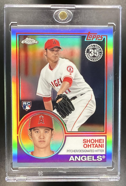 2018 Topps Chrome Shohei Ohtani #83T-6 1983 Refractor RC Angels