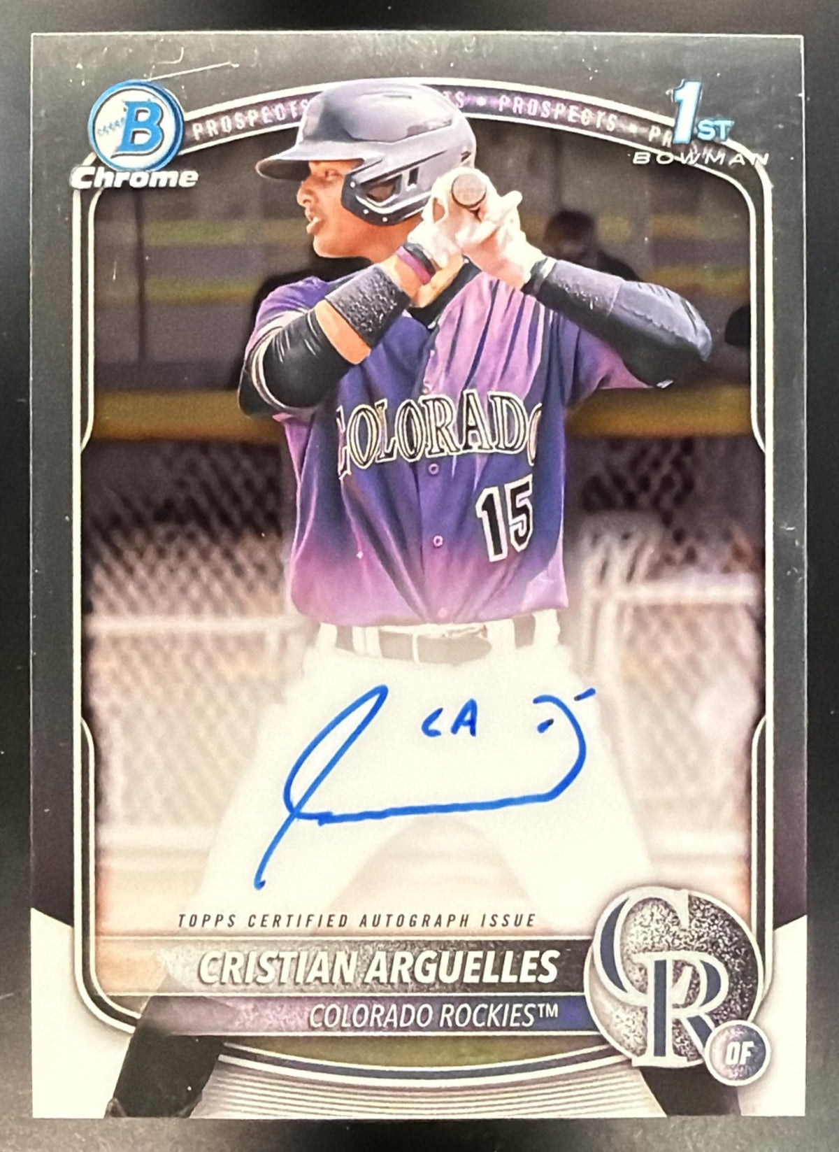 2025 Bowman Chrome Cristian Arguelles #CPA-CAR Auto 1st Prospect