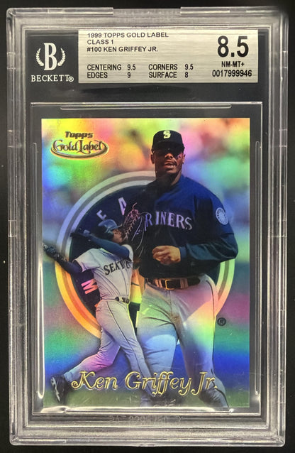1999 Topps Gold Label Ken Griffey Jr. #100 BGS 8.5