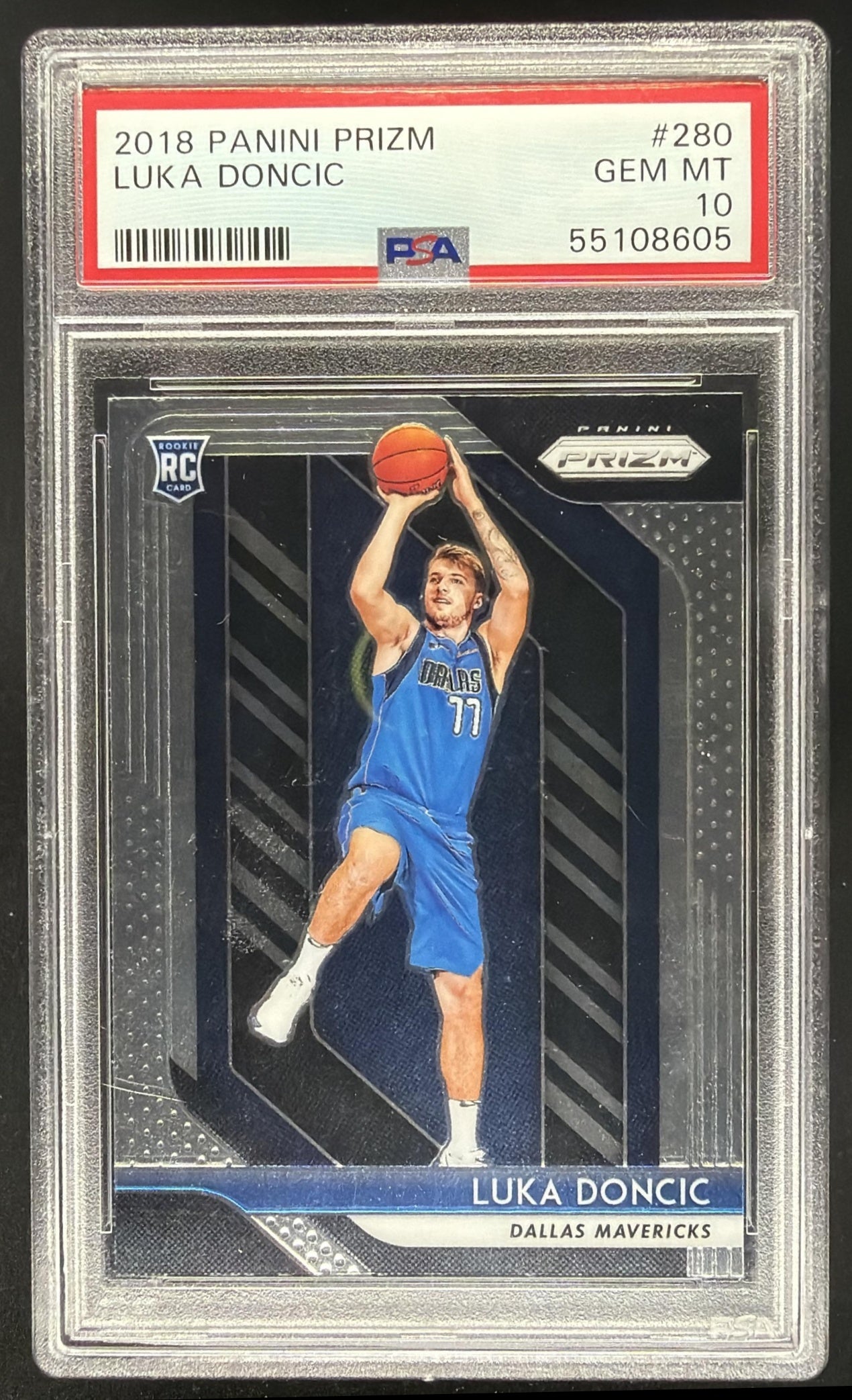 2018-19 Panini Prizm Luka Doncic #280 RC PSA 10