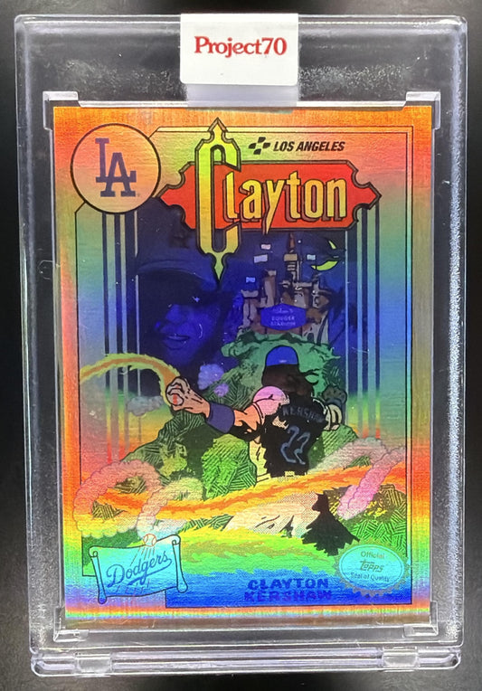 2021 Topps Project70 Clayton Kershaw #577 Rainbow Foil 40/70