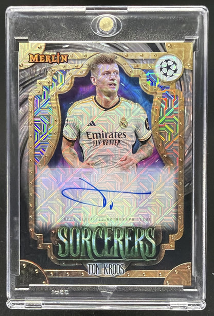 2023 Topps Chrome Merlin UEFA Club Competitions Toni Kroos #SA-LM Sorcerers Auto