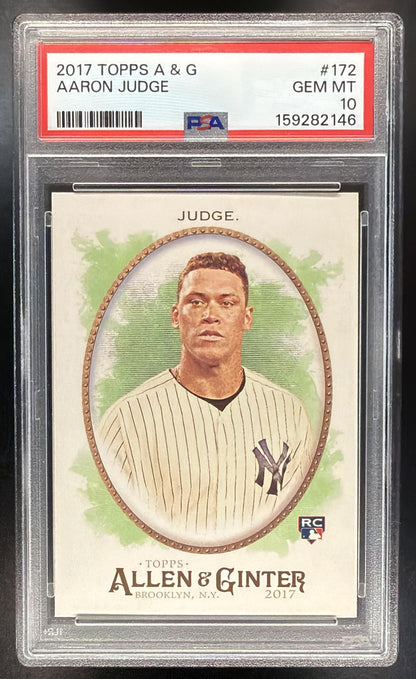 2017 Topps Allen & Ginter X Aaron Judge #172 RC PSA 10