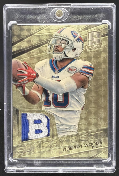 2015 Panini Spectra Robert Woods #SB-RW Sunday Best Jerseys Gold 1/1 Patch