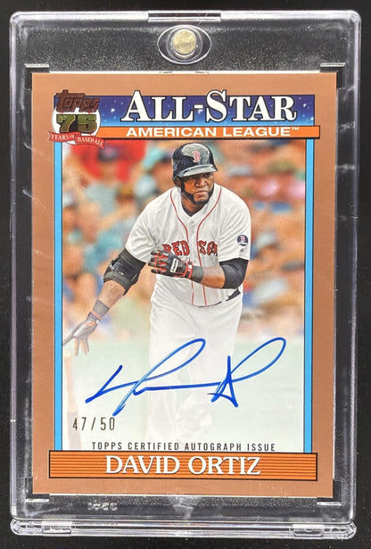 2026 Topps Series 2 David Ortiz Auto Gold /50 75 Years