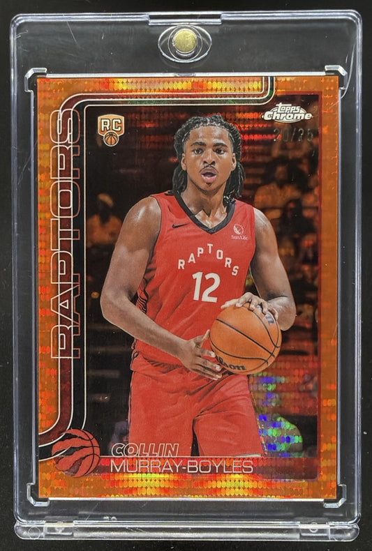 2025-26 Topps Chrome Collin Murray-Boyles #259 Orange Refractor 20/25 RC