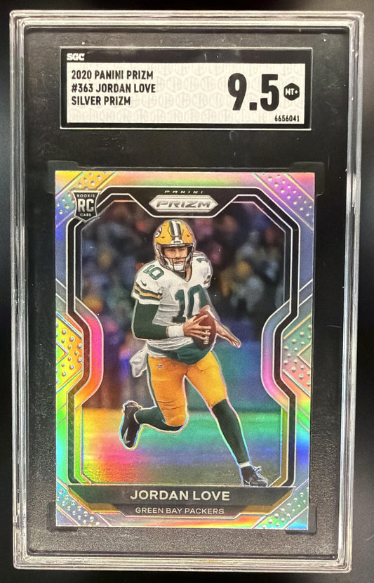 2020 Panini Prizm Jordan Love #363 Silver RC SGC 9.5