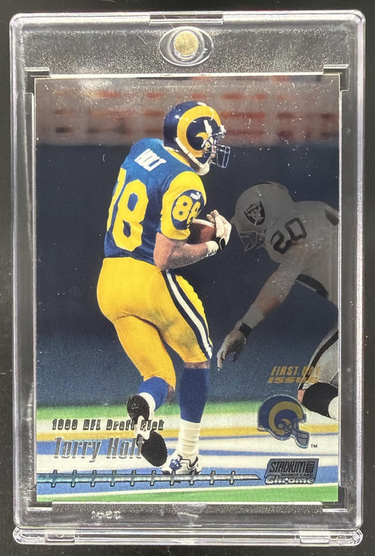1999 Topps Stadium Club Chrome Torry Holt #134 RC /100