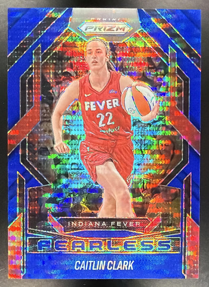 2025 Panini WNBA Prizm Caitlin Clark #7 Fearless Blue Pulsar 192/199