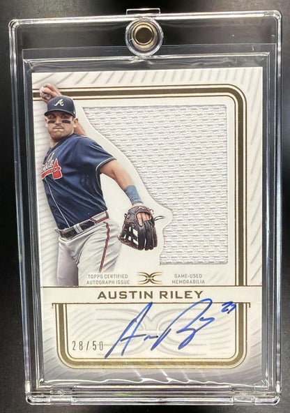 2023 Topps Definitive Austin Riley #ARC-AR Patch Auto /50