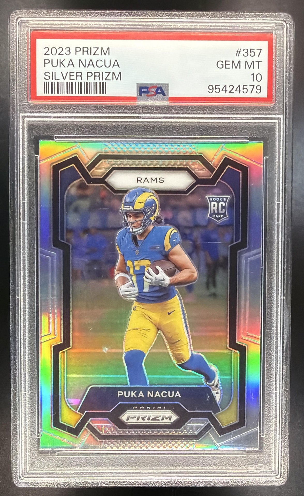2023 Panini Prizm Puka Nacua #357 Silver RC PSA 10