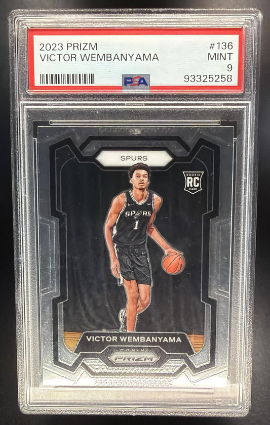 2023-24 Panini Prizm Victor Wembanyama #136 RC PSA 9