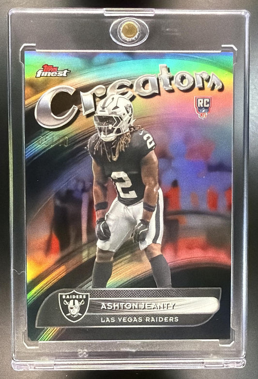 2025 Topps Finest Ashton Jeanty #CR-16 Creators Black /10 Rc