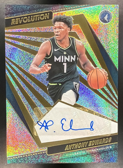2021-22 Panini Revolution Anthony Edwards #AG-AEW Auto