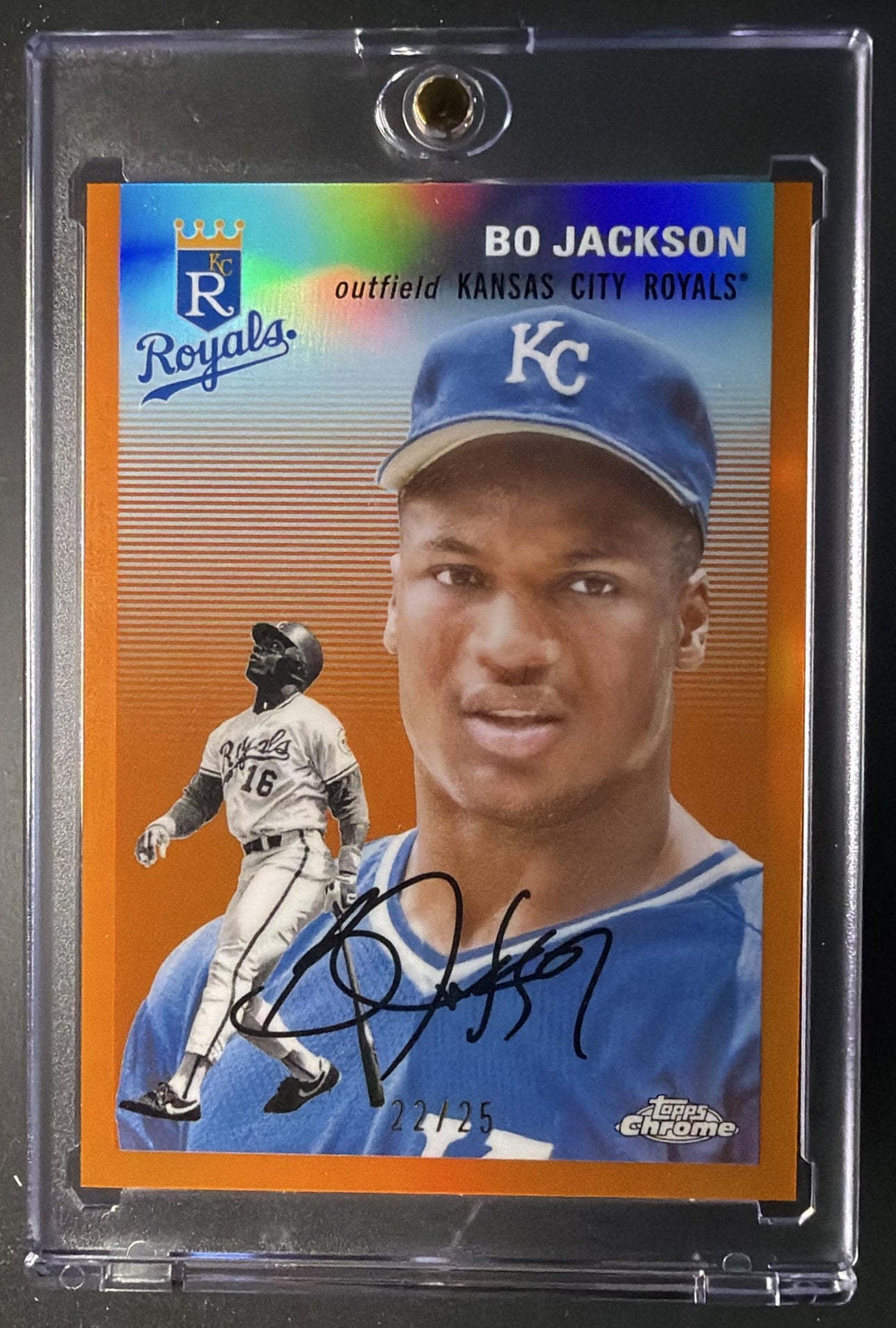 2023 Topps Chrome Platinum Anniversary Bo Jackson #441 Orange Refractor /25