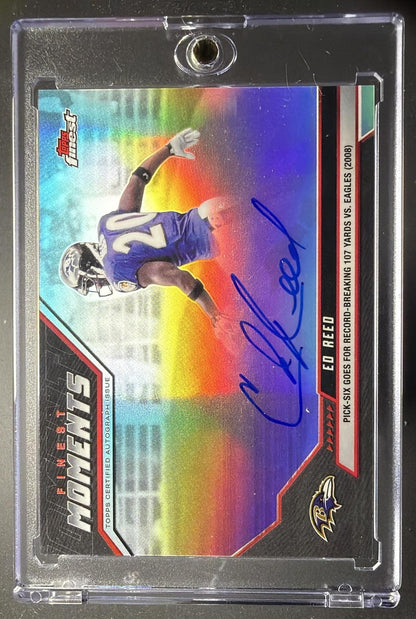2025 Topps Finest Ed Reed #FMA-ER Moments Auto