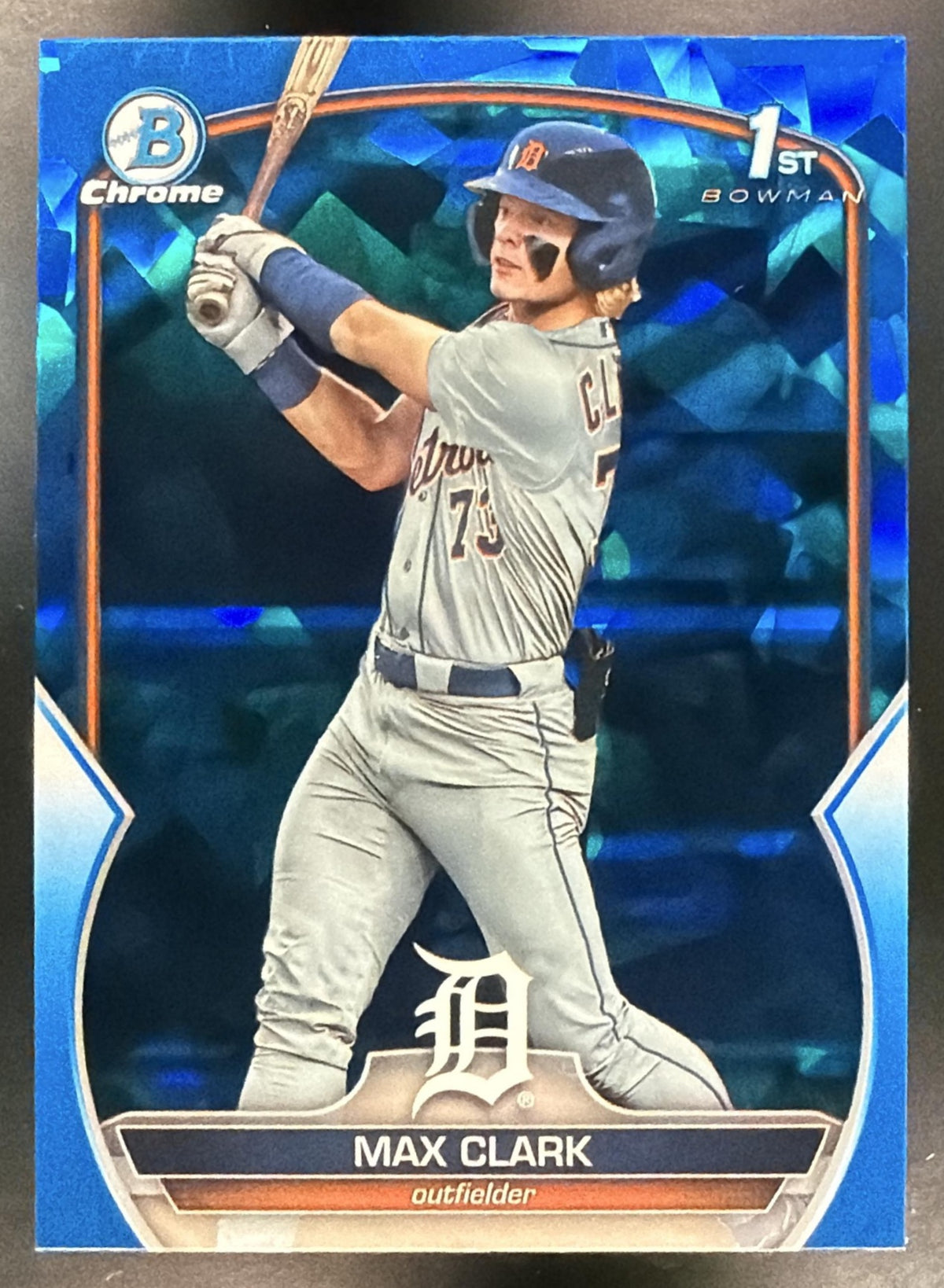 2023 Bowman Draft Sapphire Max Clark #BDC-76 Chrome 1st Prospect