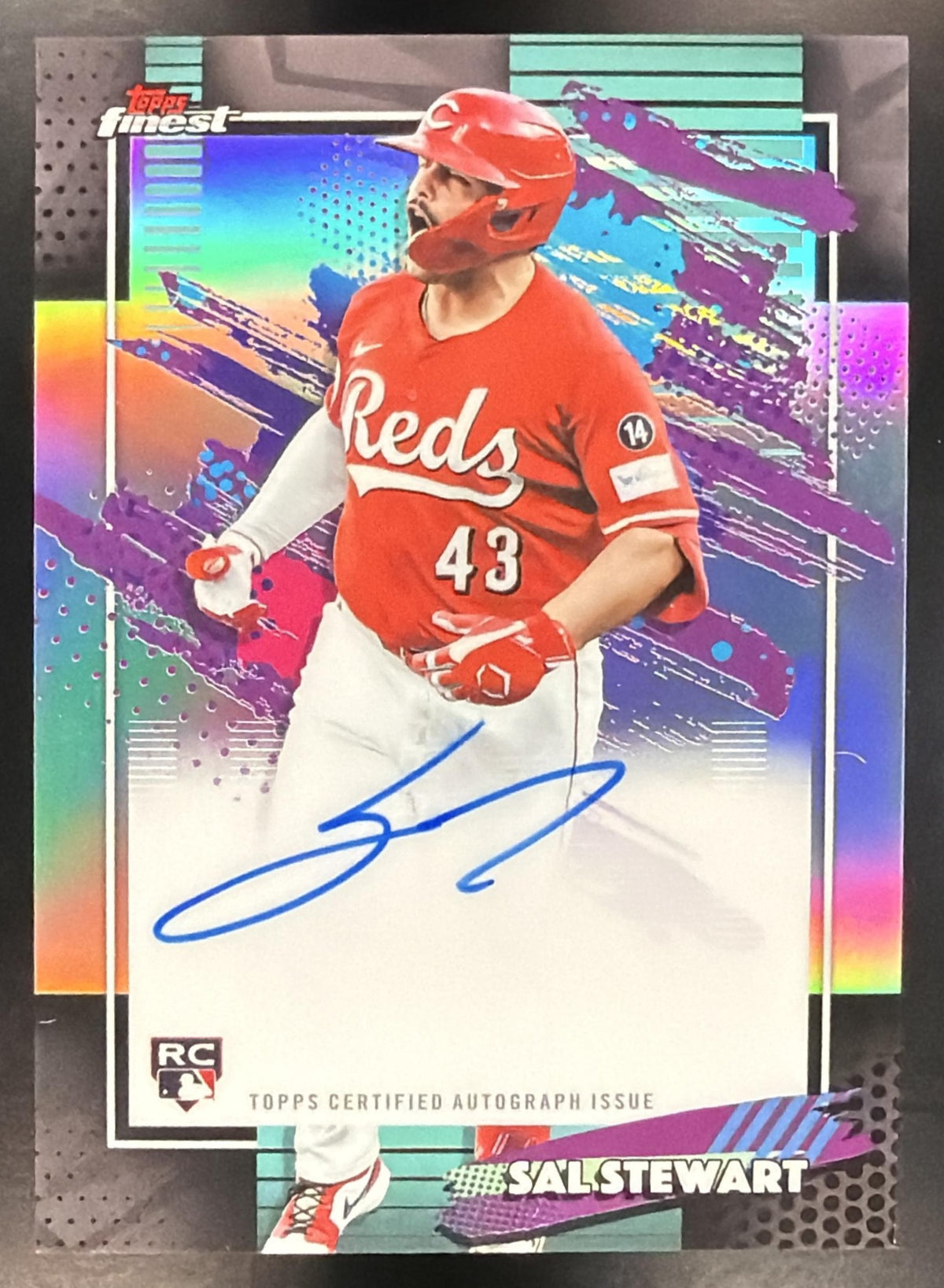 2026 Topps Finest Baseball Sal Stewart #FA-SSE Refractor Auto