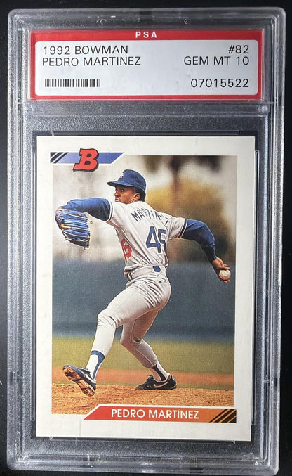 1992 Bowman Pedro Martinez #82 RC PSA 10