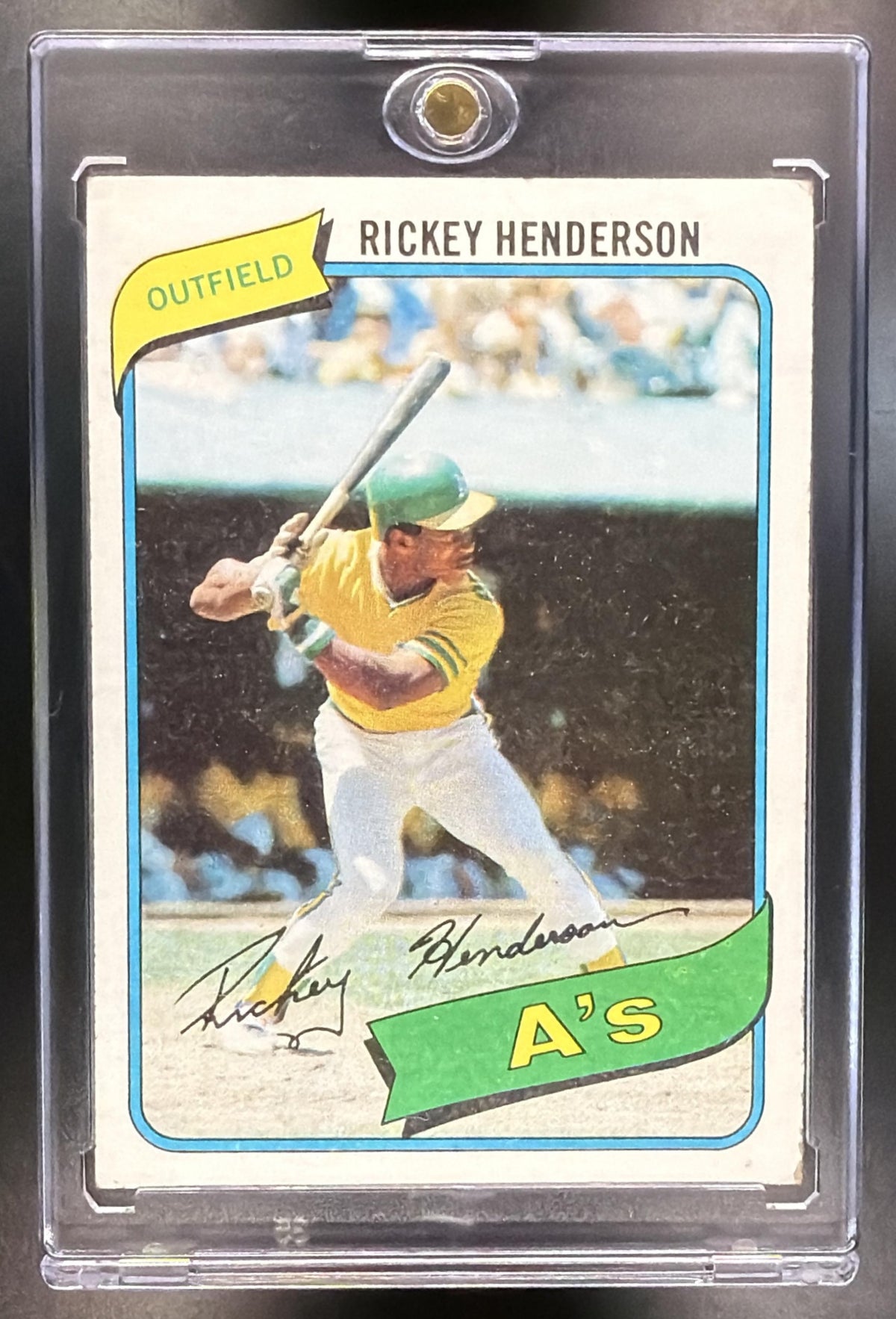 1980 Topps Rickey Henderson #482 RC Athletics VG