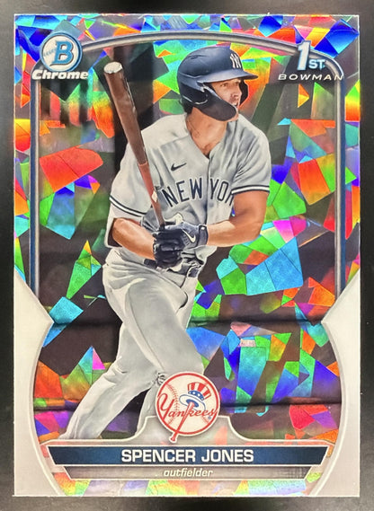 2023 Bowman Spencer Jones #BCP-139 Chrome Atomic Refractor 1st Prospect