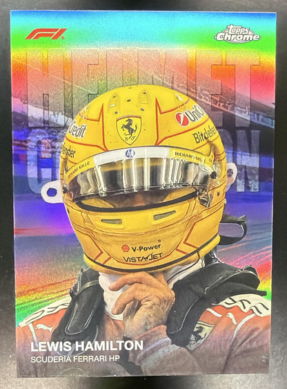 2026 Topps Chrome Formula 1 F1 Lewis Hamilton #HC-8 Helmet Collection