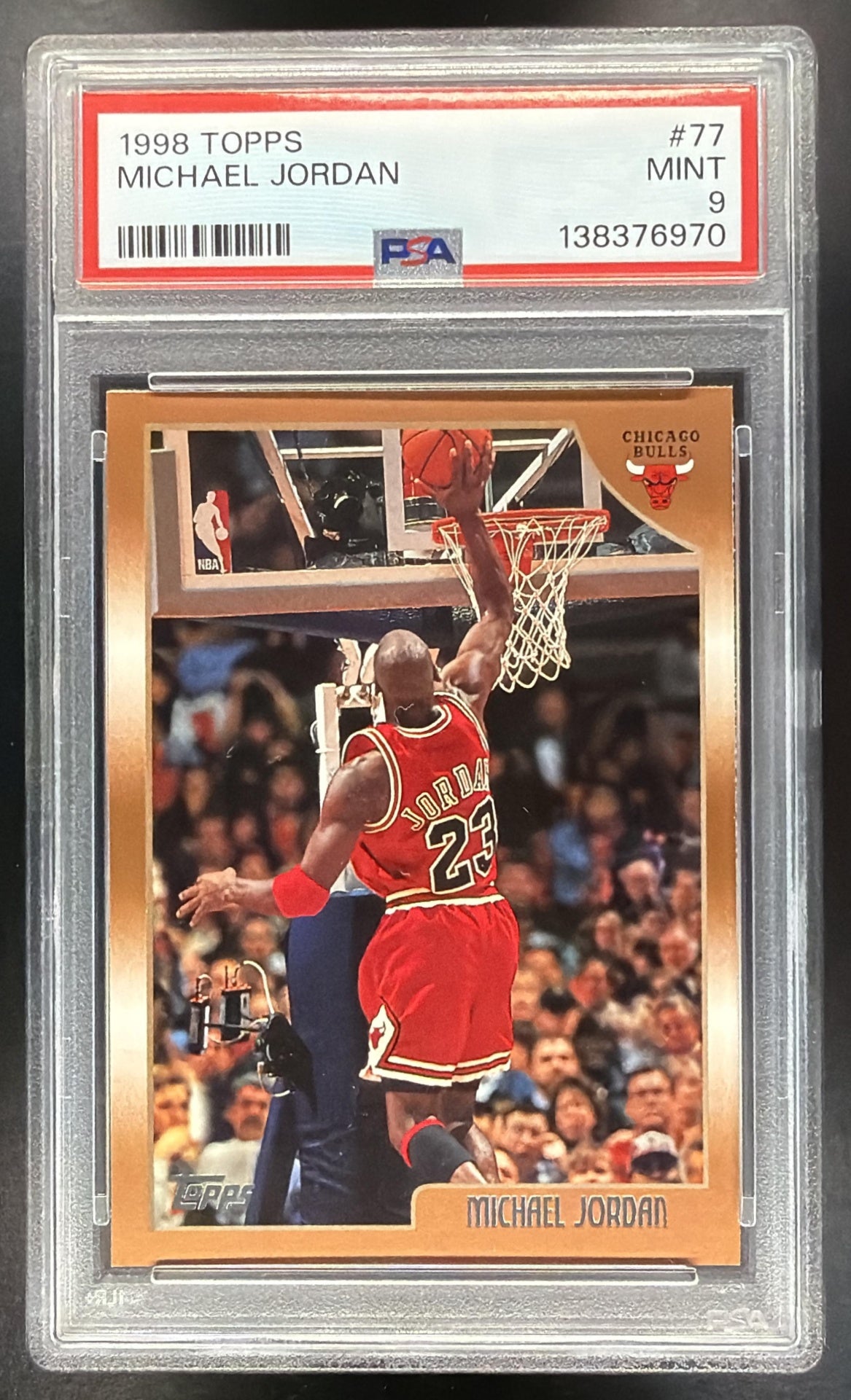 1998-99 Topps Michael Jordan #77 PSA 9