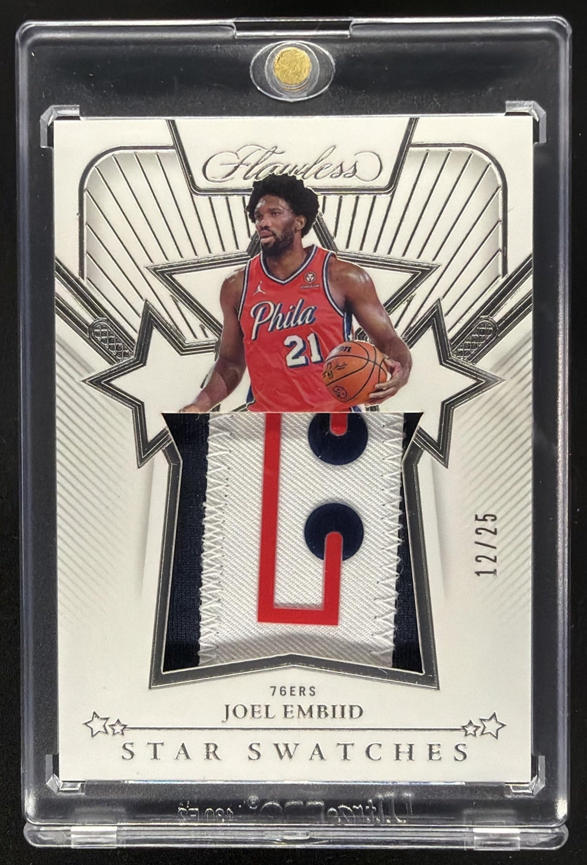 2023-24 Panini Flawless Joel Embiid #STS-JEM Star Swatches 12/25 Patch