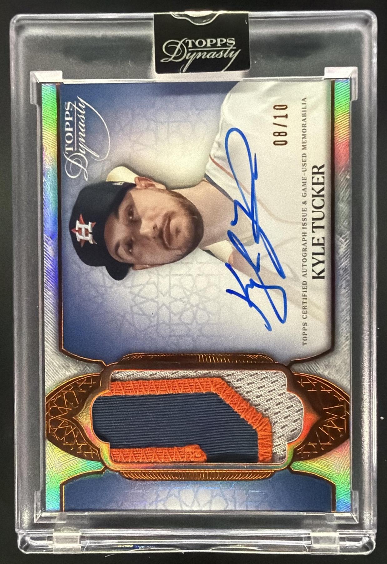 2025 Topps Dynasty Kyle Tucker #DAP-KT2 Auto Patch 8/10 MEM