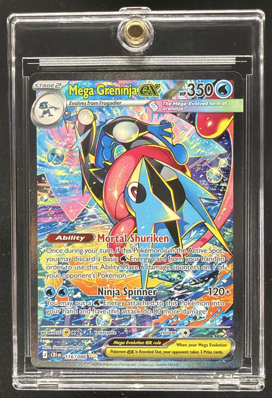 2026 Pokemon Mega Evolution Chaos Rising Greninja ex #116/086 Special Illustration Rare