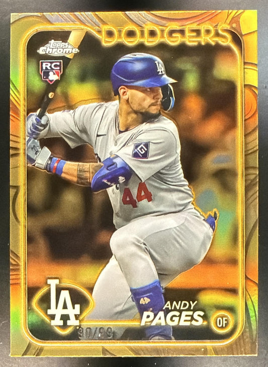2024 Topps Gilded Collection Andy Pages #127 Chrome 90/99 RC