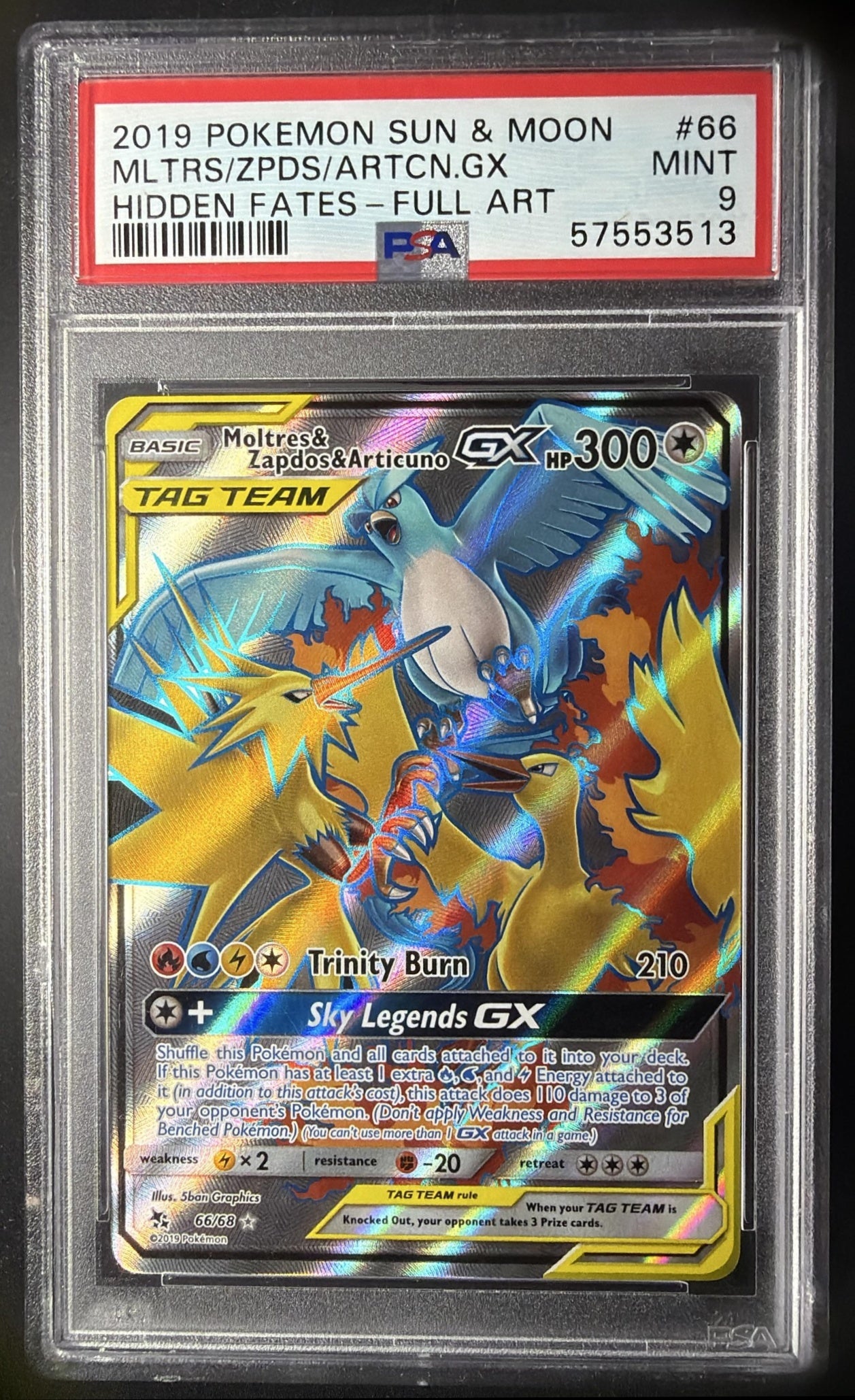 2019 Pokemon XY Series Emerald Break Zapdos #21 PSA 9