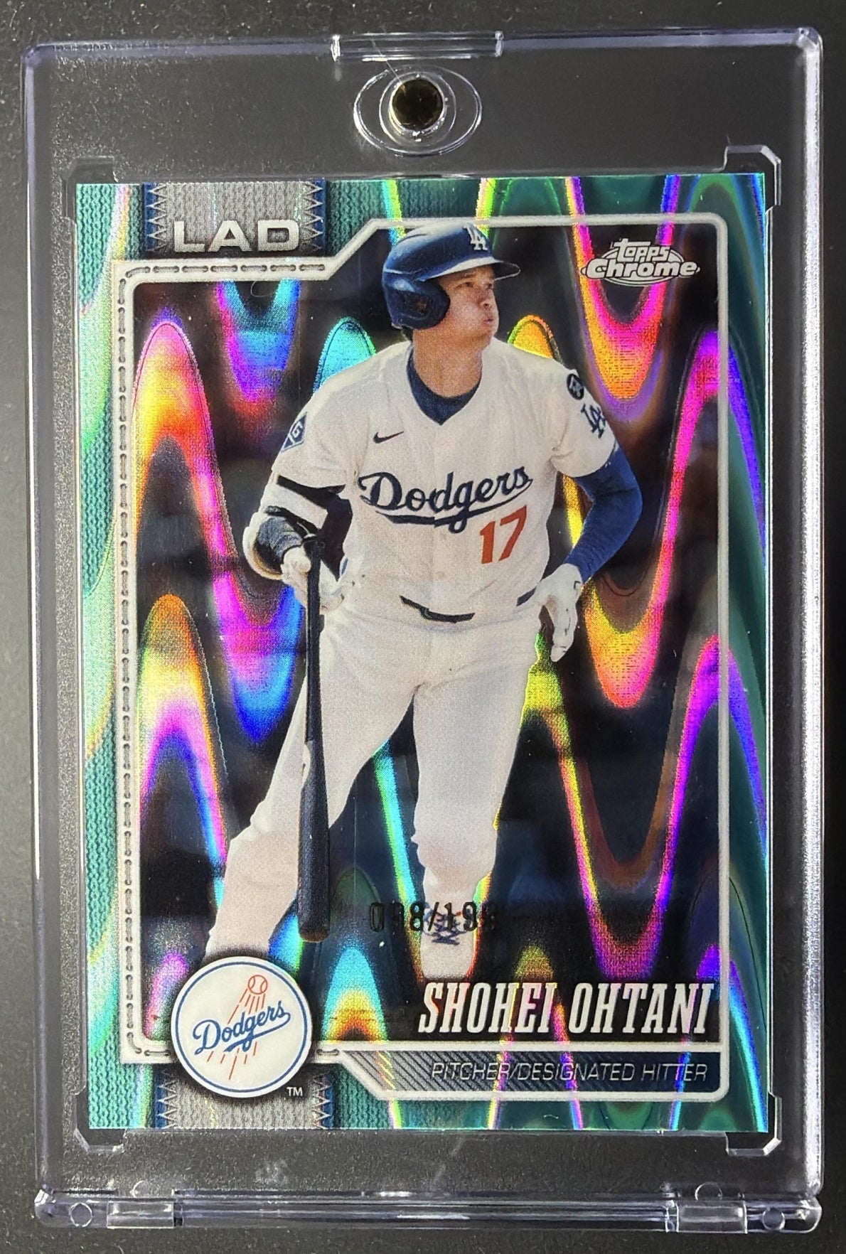 2026 Topps Chrome Shohei Ohtani #1 Aqua Raywave Refractor /199