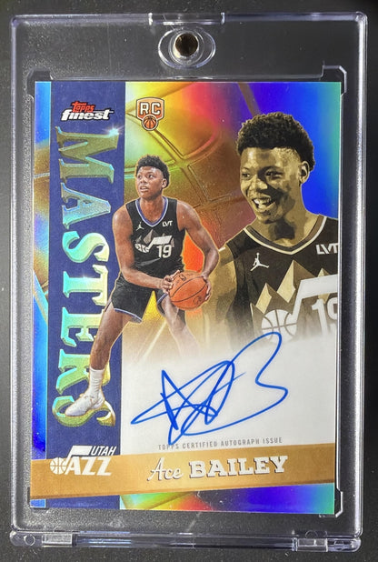 2025-26 Topps Finest Ace Bailey #MA-AB Masters Auto Refractor RC