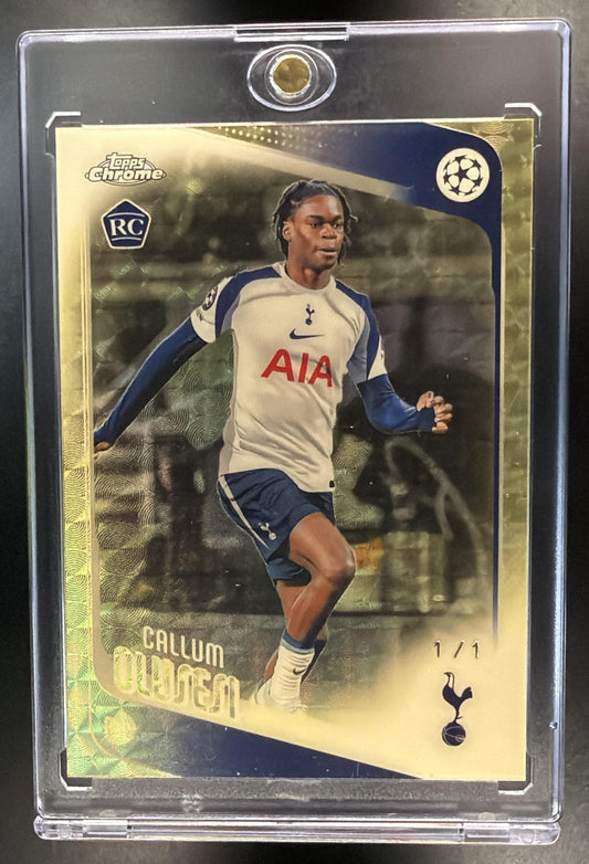 2025 Topps Chrome UEFA Club Competitions Callum Olusesi #134 SuperFractor 1/1 RC